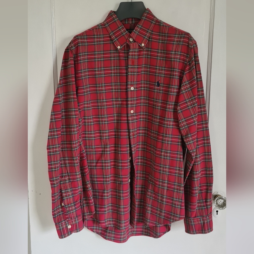 polo red squared shirt